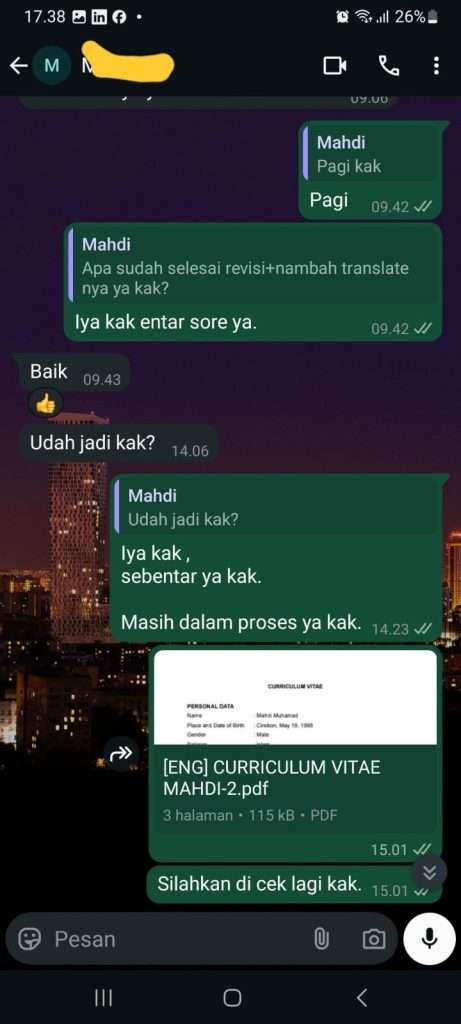jasa penerjemah tersumpah resmi